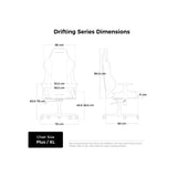 Fotel gamingowy Dxracer Drifting XL Pink Fabric (czarny)