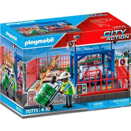 Akcja miejska Playmobil - zabawki budowlane magazynu towarów (70773)