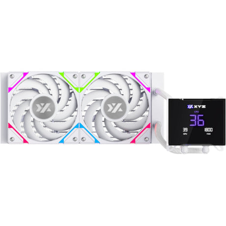 Chłodzenie wodne Xyz pc gear hydrotemp aio 240 (biały, argb, pwm)