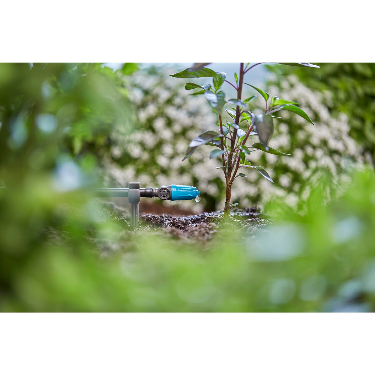 Kroplownik Gardena regulowany końcowy 0–15 l u kroplownika (czarny turkusowy, 10 szt.)