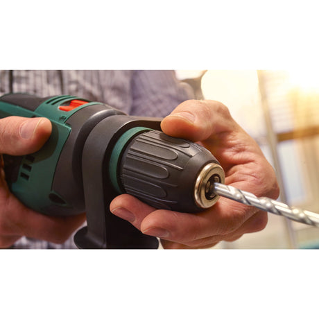 Wiertarka udarowa Bosch Easyimpact 600 (zielona czarna, walizka w zestawie)