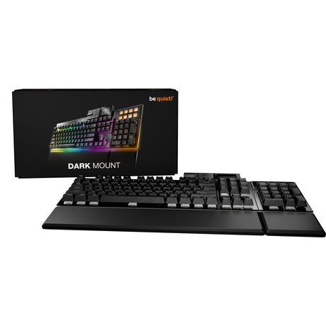 Bądź cicho! Mechaniczna klawiatura do gier z ciemnym mocowaniem, cicha, dotykowa rgb (czarna, układ amerykański (qwerty), cicha dotykowa, 100%, argb, podwójne klawisze pbt, stacja dokująca do multimediów)