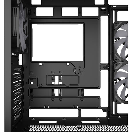 Obudowa midi tower Sharkoon sk6 argb (czarna | 2x usb-a | rgb | szkło hartowane)