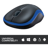 Logitech wireless mouse m185 (blue, retail)