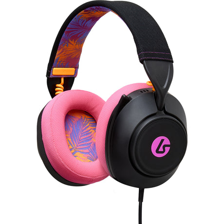Przewodowy zestaw słuchawkowy do gier Powera Lucidsound LS10 — nauszny zestaw słuchawkowy do gier z logo Midnight (czarny różowy, Playstation 5, Playstation 4, Xbox Series X|s, Xbox One, PC, telefon komórkowy)