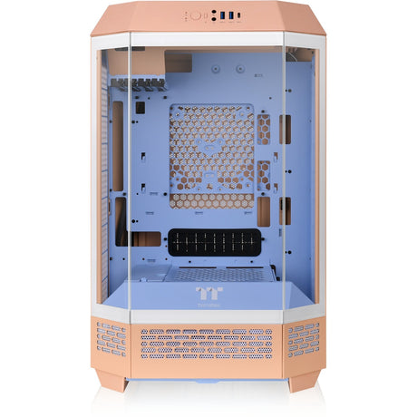 Thermaltake the tower 300 - obudowa mini tower peach fuzz (brzoskwinia | 3x USB-A | szkło hartowane)