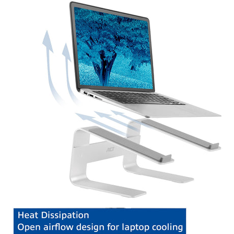 Act Connectivity stojak na laptopa aluminium (aluminium)