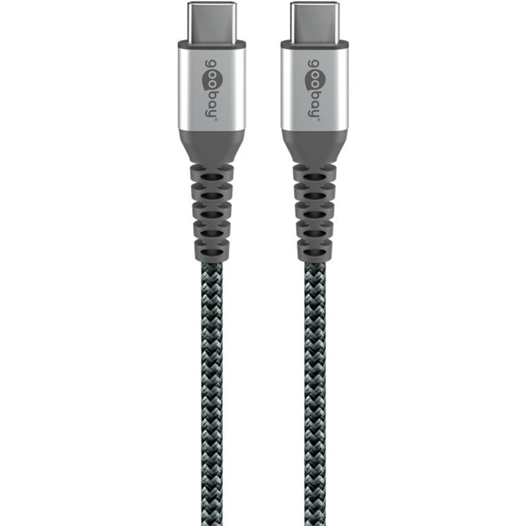 Szybka ładowarka Goobay USB-C nano (65 W) i tekstylny kabel USB-C (czarny, 1 metr)