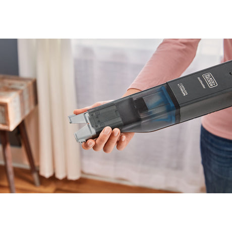 Black+decker hlvc320b11-qw 12v 2.0ah slim handvac kruimeldief handstofzuiger (zwart, incl. laadstation)