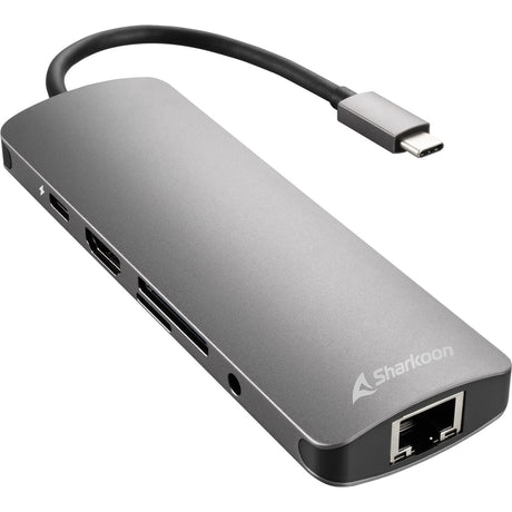 Stacja dokująca Sharkoon USB 3.0 Type C Combo Adapter (ciemnoszara)