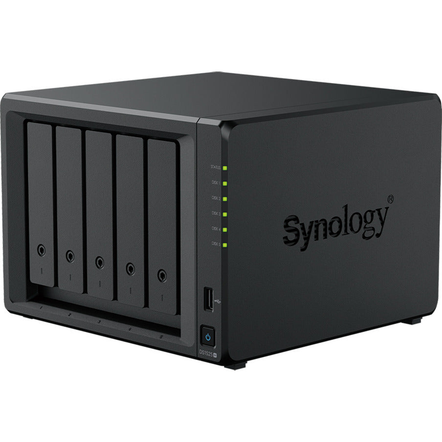 Stacja dyskowa Synology ds1525+ nas (czarna, 2x LAN, USB)