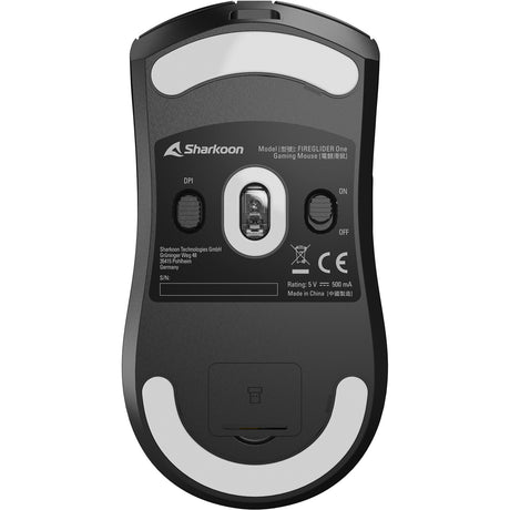 Mysz do gier Sharkoon Fireglider One (czarna, 400–12 000 dpi, 2,4 GHz USB)