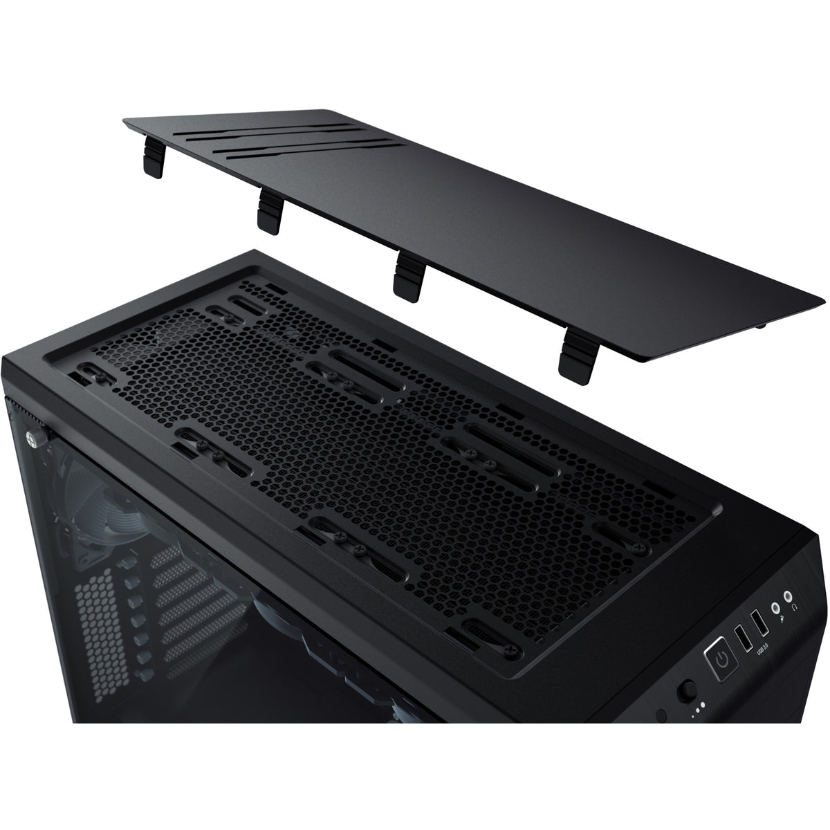 Bądź cicho! obudowa midi tower pure base 600 window (czarno-pomarańczowa | 2x USB-A | szkło hartowane)