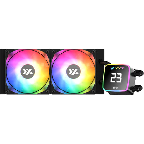 Chłodzenie wodne Xyz pc gear aquapulse aio 240 (czarny, argb, pwm)