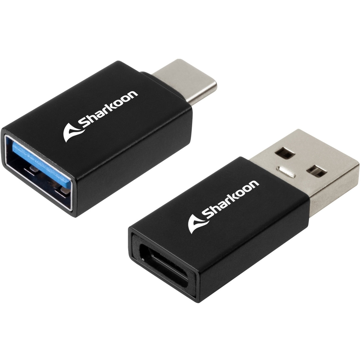 Adaptery Sharkoon officepal USB-C (czarne)
