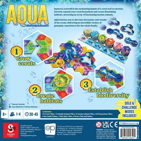 Gra planszowa Ty European Player Network Aqua: Biodiversi in the Oceans (angielski, 1–4 graczy, 30–45 minut, od 8 lat)