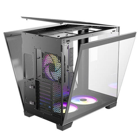 Obudowa midi tower Antec c8 argb (czarna | 2x USB-A | 1x USB-C | szkło hartowane)