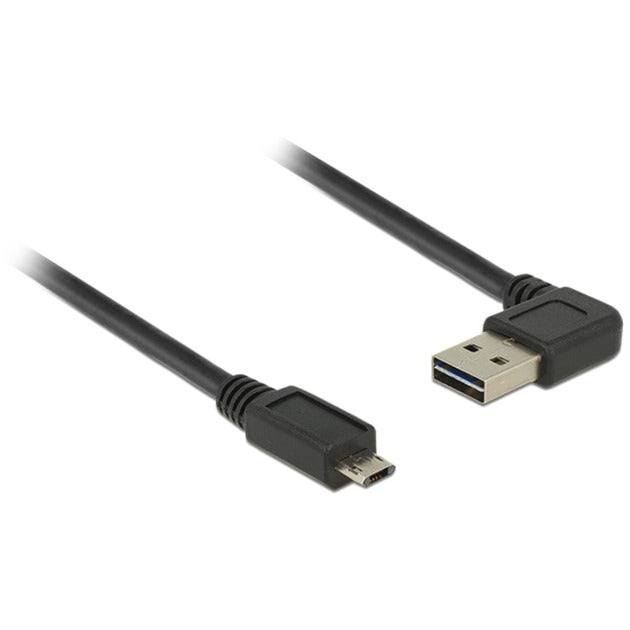 Delock kabel męski easy-usb-a 2.0 > kabel męski easy-usb micro-usb-b 2.0 (czarny, 2 metry)