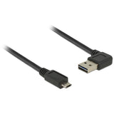 Delock kabel męski easy-usb-a 2.0 > kabel męski easy-usb micro-usb-b 2.0 (czarny, 2 metry)