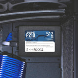 Patriot p210, 512 GB SSD (czarny, p210s512g25, sata iii)