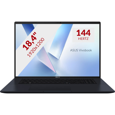 Asus vivobook 18 m1807ha-s16512w 18.4 copilot+ laptop (blauw | r7 260 | radeon 780m | 16 gb | 512 gb ssd)