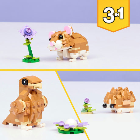 Lego® Creator 3w1 uroczy chomik z kwiatkiem - 31376