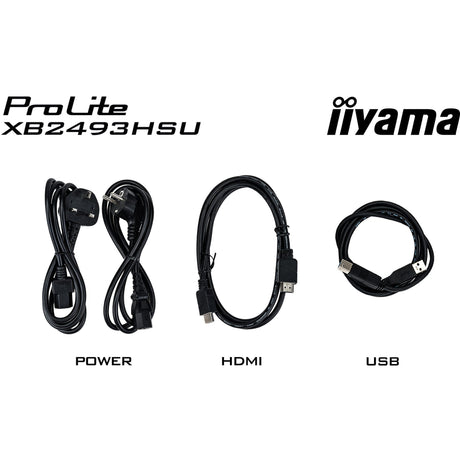 Monitor Iiyama prolite xb2493hsu-b1 23.8 (czarny (matowy), 120 Hz, HDMI, Display Port, USB, audio)