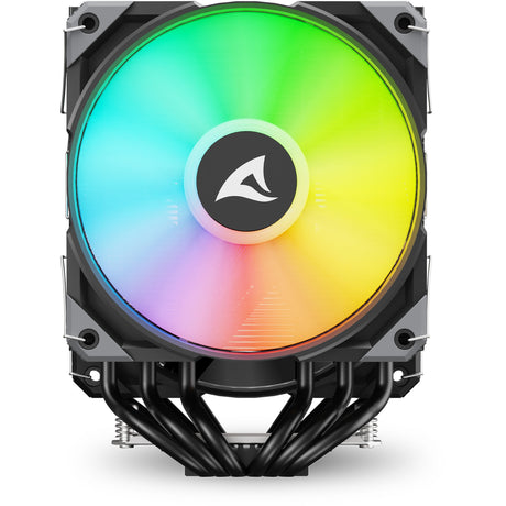 Chłodnica procesora Sharkoon a60 rgb (czarna, 4-pinowe złącze wentylatora pwm)