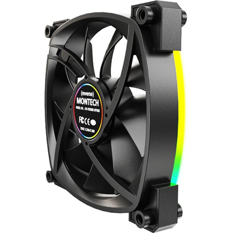 Wentylator obudowy Montech rx120 pwm rgb (czarny, 120 x 25 x 120 mm, 3-pin argb)