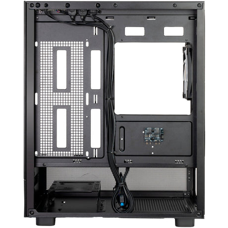Obudowa mini tower Silverstone lucid 04 (czarna | 2x USB-A | 1x USB-C | RGB | szkło hartowane)