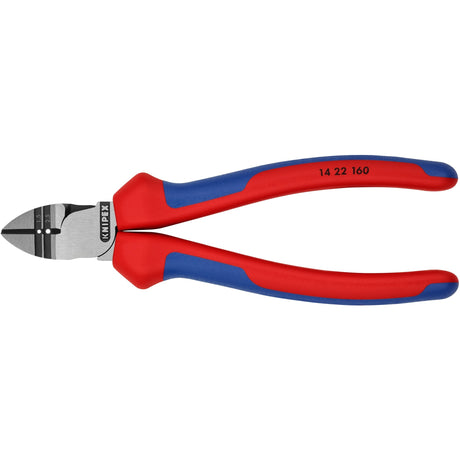Szczypce do cięcia bocznego Knipex 14 22 160 szczypce do cięcia (czerwono-niebieskie, długość 160 mm, testowane VDE)