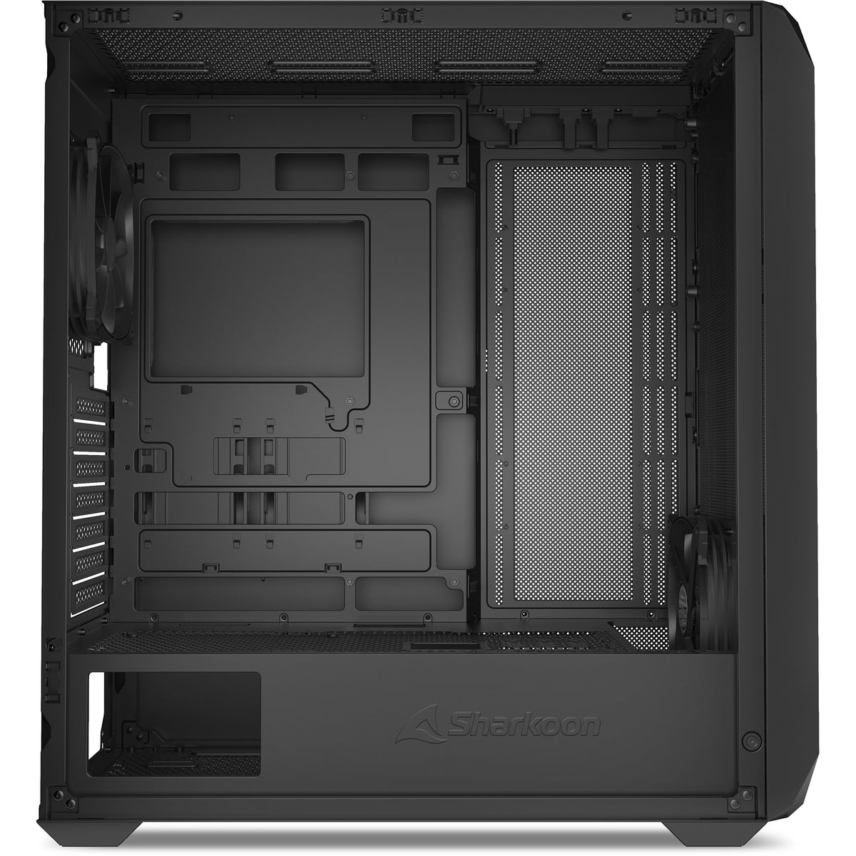 Obudowa midi tower Sharkoon ak3 (czarna | 2x USB-A | 1x USB-C)