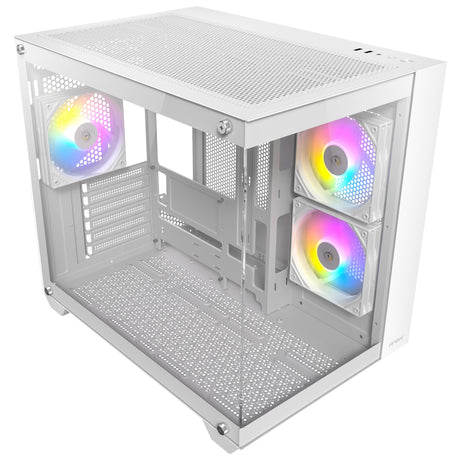 Obudowa midi tower Antec cx800 argb (biała | 2x usb-a | szkło hartowane)