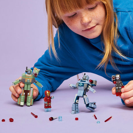 Lego® ǀ Marvel Iron Man i machina wojenna kontra drony młotkowe - 76320