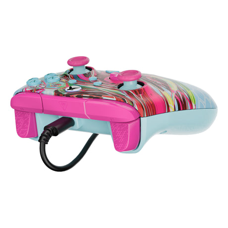Zaawansowany przewodowy kontroler Turtle Beach PDP Rematch Glow (Android Dreams, Xbox Series X|S, Xbox One, PC)