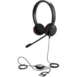 Jabra Evolution 20, zestaw słuchawkowy nauszny ms (czarny, USB-C, USB-A, stereo)