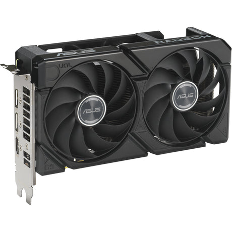 Karta graficzna Asus dual Radeon RX 9060 xt 16 GB (czarna, 2x Display Port, 1x HDMI)