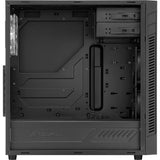 Obudowa midi tower Sharkoon s25-w (czarna | 2x USB-A | okienko)