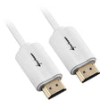 Kabel Sharkoon HDMI 2.0 (biały, 2 metry, 4k)