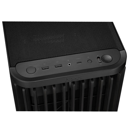 Asus proart pa401 wood Edition - obudowa midi tower z metalowym panelem (czarna | 2x USB-A | 1x USB-C)
