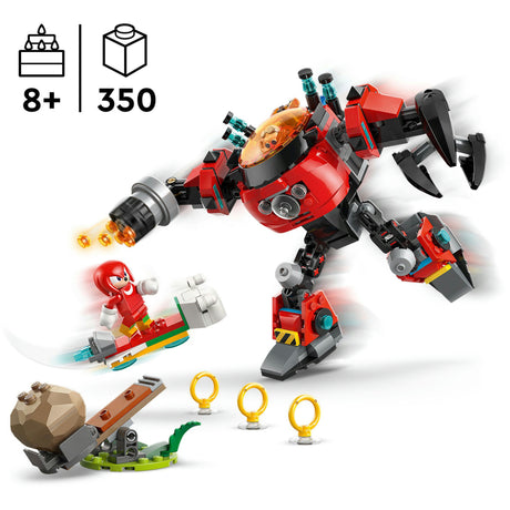 Lego® Sonic the Hedgehog™ Knuckles kontra Doktor Eggman Mech kruszący jajka — 77005
