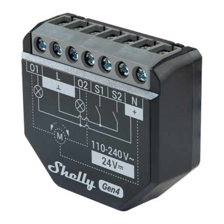 Przekaźnik Shelly 14:00 gen4 (czarny, bluetooth, wifi)