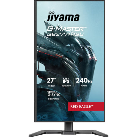 Monitor do gier Iiyama G-Master Red Eagle GB2771HSU-B1 27 (czarny, 2x HDMI, DisplayPort, USB-A, USB-C, 240 Hz)