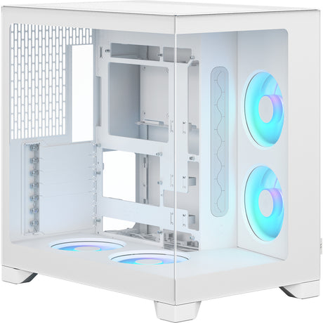 Obudowa Midi Tower Fractal Design Pop 2 Vision RGB (biały | 1x USB-A | 1x USB-C | rgb | szkło hartowane)