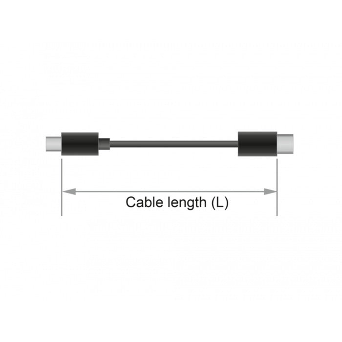 Delock Kabel przedłużający USB-C (czarny, 2 metry)