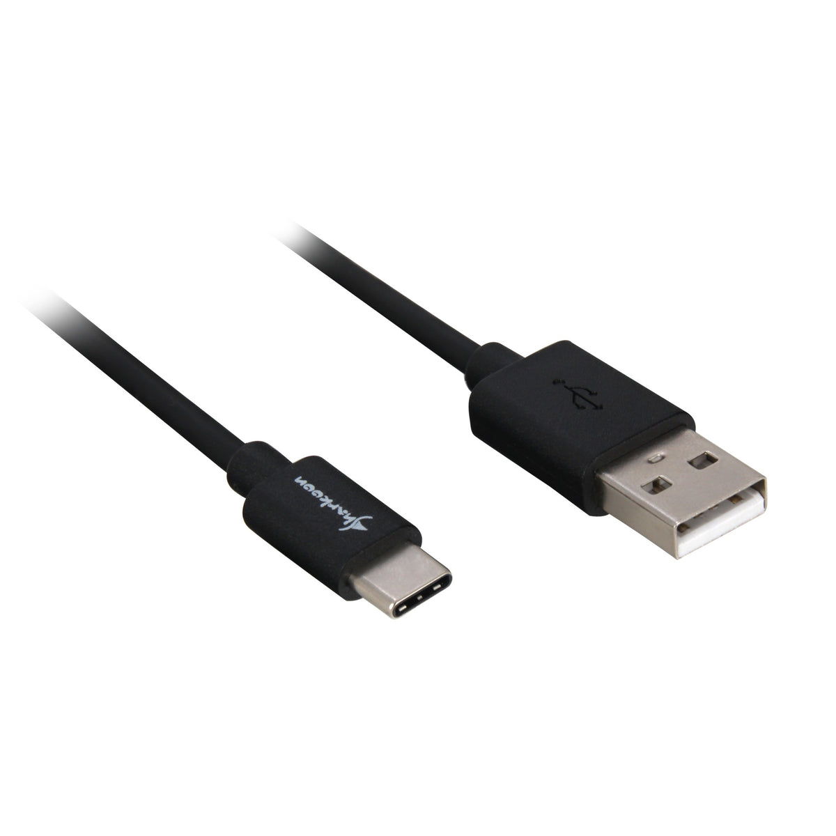 Kabel Sharkoon USB-A 2.0 - USB-C (czarny, 3 metry)