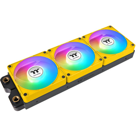 Thermaltake ct120 ex Reverse Argb Sync Wentylator chłodzący komputer Bumblebee (zestaw 3 wentylatorów) Wentylatory obudowy (żółty, 3 sztuki, 120 x 120 x 25 mm, pwm)