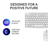 Zestaw komputerów stacjonarnych Logitech mk295 cicha bezprzewodowa klawiatura i mysz (szary, układ amerykański-międzynarodowy (qwerty), 100%)