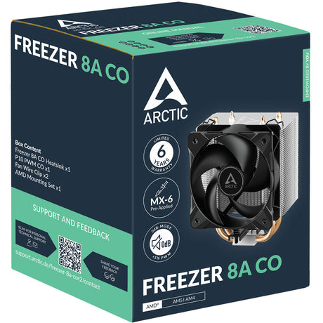 Arctic Zamrażarka 8a co Cooler procesora (4-pin PWM)