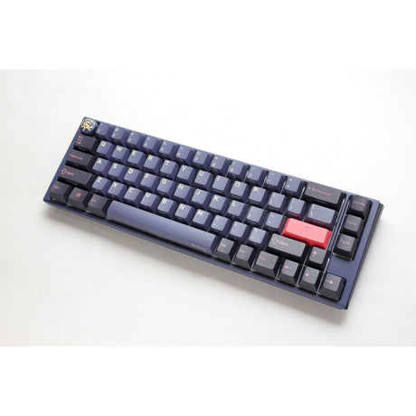Klawiatura mechaniczna Ducky one 3 cosmic blue SF RGB (ciemnoniebieski, układ US (Qwerty), Cherry MX Red, 65%, diody LED RGB, double-shot PBT, hot-swap, mechanika Quack)